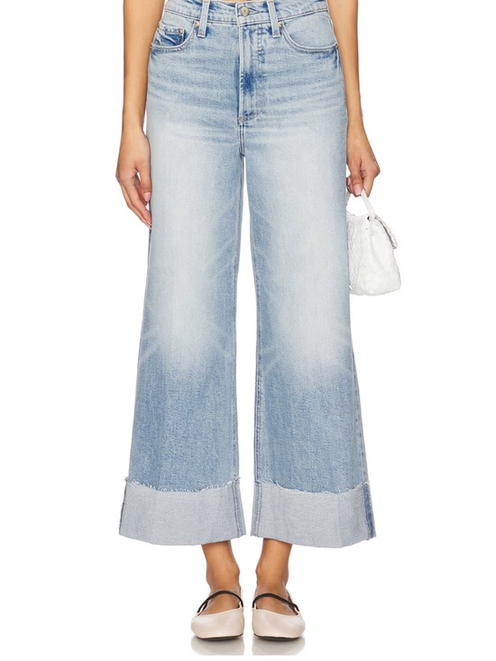 pistola Denim - Pistola Lana Crop Wide Leg Jeans in Snowcat  - OBO